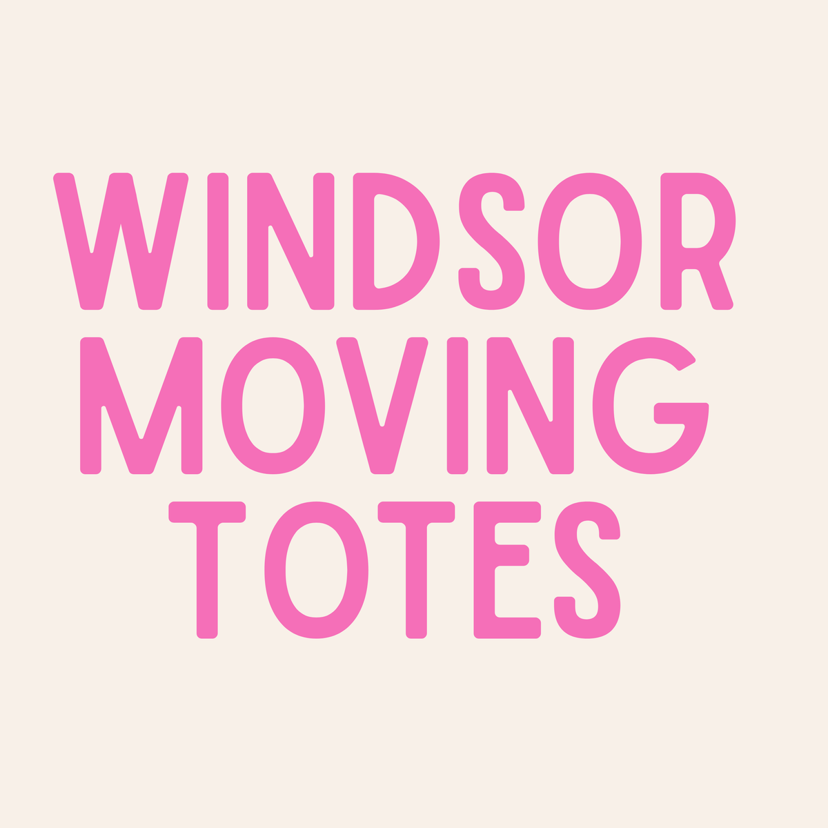 Windsor Moving Totes